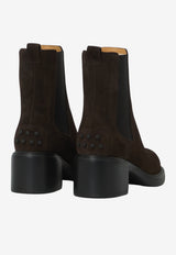Tod's 55 Suede Ankle Boots Brown XXW73L0JK00-RE0-S808