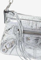 Mini Le City Moto Metallic Leather Shoulder Bag
