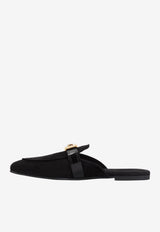 DG Logo Suede Flat Mules