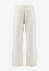 AMI PARIS Straight-Leg Denim Pants White HTR450DE0134136_BLANCCREME_70231711