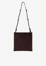 Tangle Slim Messenger Bag in Suede