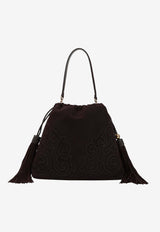 Medium Kalispera Suede Shoulder Bag