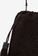 Medium Kalispera Suede Shoulder Bag
