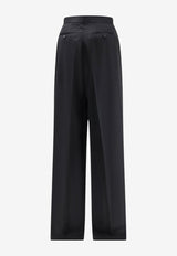 Tom Ford Wool Tuxedo Pants Black PAW709FAX1804NAA_BLACK_70014337