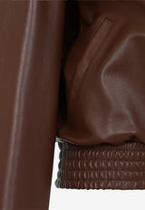 High Collar Leather Jacket