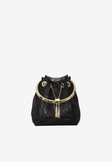 Jimmy Choo Bon Bon Mesh Bucket Bag Black BONBON-GIK-BLACK/LIGHT GOLD