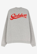 Golden Goose DB Golden Print Sweatshirt Gray GUP02711P00263760513_ALLUMINIUM MELANGE GRAY_66335994