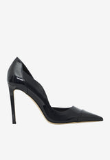 Jimmy Choo Brigitte 100 Patent Leather Pumps Navy BRIGITTE100-PAT-MARINE