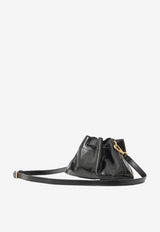 Jimmy Choo Small Cinch Biker Leather Shoulder Bag Black CINCHSMALL-GUV-BLACK/GOLD