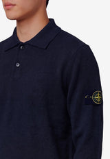 Stone Island RWS Virgin Wool Long-Sleeved Polo T-shirt Navy L2S155100018-S00B4-V0020