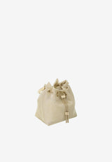 Jimmy Choo Bon Bon Metallic Mesh Bucket Bag Champagne BONBON-WGI-CHAMPAGNE/LIGHT GOLD