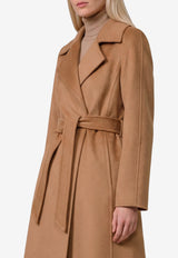 Max Mara Manuela Camel Hair Belted Coat Camel 2621016062600-10562-001