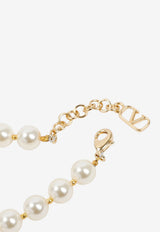 VLogo Pearl Necklace