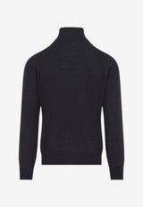 Wool High-Neck Sweater