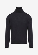 Wool High-Neck Sweater