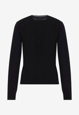 Numeric Label Wool Cardigan