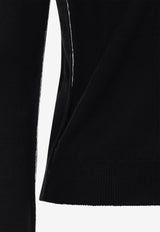 Numeric Label Wool Cardigan