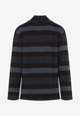 Stroke Logo Long-Sleeved Polo T-shirt