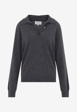 Twist Lambswool Polo Sweater