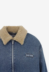 Zip-Up Denim Jacket
