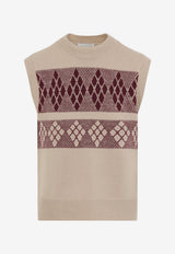Manta Patterned Wool Knit Top