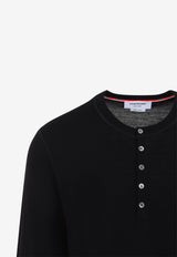 Long-Sleeved Henley T-shirt