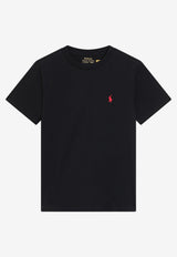 Polo Ralph Lauren Kids Boys Embroidered Pony T-shirt Black 323832904036CO/T_POLOR-BLK