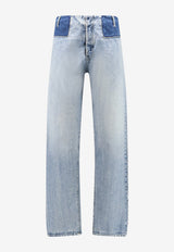 Maison Margiela Patchwork Denim Pants with Four-Stitches Blue S50LA0247S30561988_BLACK_70013945