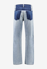Maison Margiela Patchwork Denim Pants with Four-Stitches Blue S50LA0247S30561988_BLACK_70013945