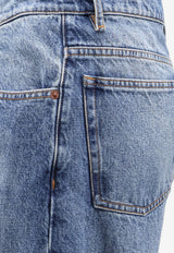 MM6 Maison Margiela Numeric Signature Tag Washed Denim Pants Blue SH0LA0039M30058965_BLUE_70013964
