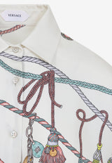 Printed Silk Long-Sleeved Shirt
