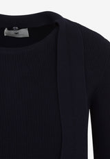 Stretch Knit Mini Dress