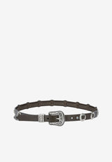 Golden Goose DB Woven Buckle Belt Green GWA00807A00088435987_498c967c-c61d-4a83-a6fe-c673a1d20a20