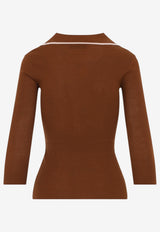 Knit Polo Sweater