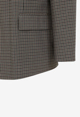 Houndstooth Oversized Blazer