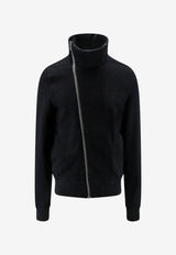 Rick Owens Bauhaus Asymmetric Zip Jacket Black RU02F4272WFE09_BLACK_70217391