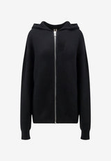 Rick Owens Virgin Wool Zip-Up Hoodie Black RU02F4647KWVH09_BLACK_70217392