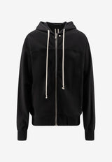 Rick Owens Zip-Up Hooded Sweatshirt Black RU02F4241BA09_BLACK_70217394