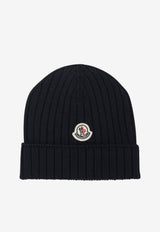 Moncler Kids Babies Classic Ribbed Beanie Blue 3B00006-M1131742_c22e234f-2f32-4246-a58b-5e09b5e83a0d