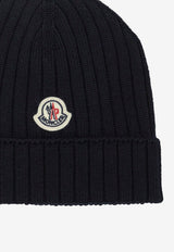 Moncler Kids Babies Classic Ribbed Beanie Blue 3B00006-M1131742_c22e234f-2f32-4246-a58b-5e09b5e83a0d