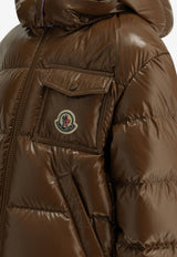 Moncler Kids Boys New Andro Glossy Puffer Jacket Brown NEW ANDRO1A00003-597EU253_7f6e5973-02d4-43ce-a7e6-a8df31937c33