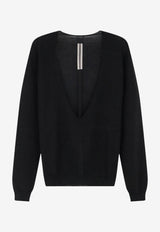 Rick Owens Tower Extreme Wool Sweater Black RP02F5668M09_BLACK_70217788