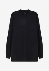 Rick Owens Oversized Long-Sleeved T-shirt Black RU02F4263JA09_BLACK_70217969