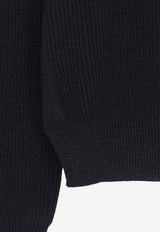 Rick Owens Crewneck Wool Sweater Black RU02F4615KWVH09_BLACK_70376497