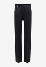 Rick Owens Geth Straight-Leg Wool Pants Black RU02F4333WT09_BLACK_70376505
