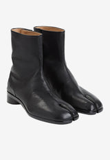 Tabi Ankle Boots in Grained Leather