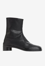 Tabi Ankle Boots in Grained Leather