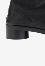 Tabi Ankle Boots in Grained Leather