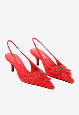 55 Beaded Slingback Pumps