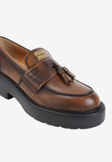Vintage Leather Tassel Loafers